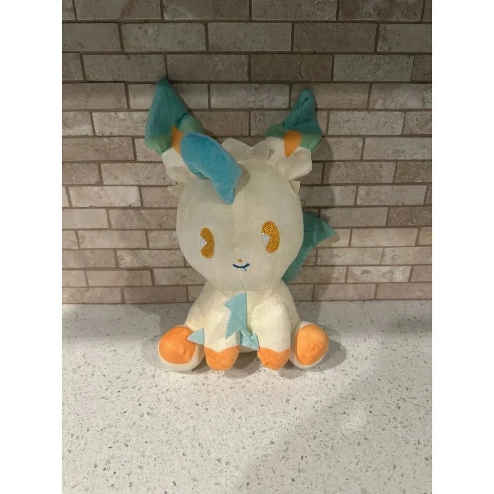 Pokemon‎ Center Limited Mix Ou Lait Leafeon Plush b35